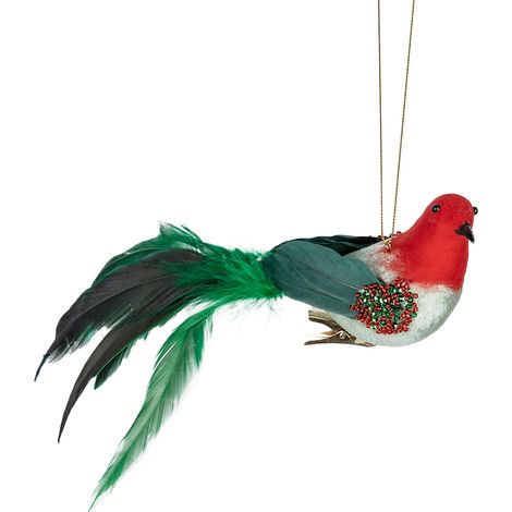 Oiseau artificiel exquis et mignon, Faux réaliste avec Clip, pour noël, maison, jardin, fête, décoration de mariage (1/5)
