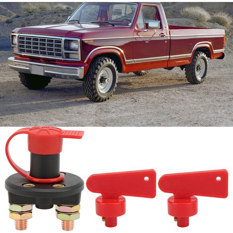 Interrupteur principal d'alimentation automobile 12V-24V, interrupteur de coupure d'alimentation rotatif bipolaire avec protection contre les fuites pour camping-cars et yachts (5702) (1/5)