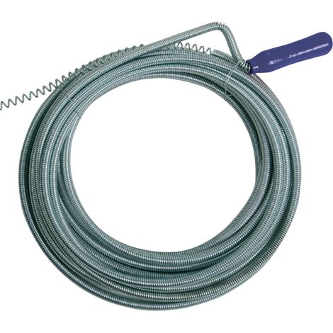 Silverline – Ressort de débouchage 10 m – Diamètre 9 mm – Poignée ergonomique – Pour tuyaux d'évacuation et siphons (1/4)
