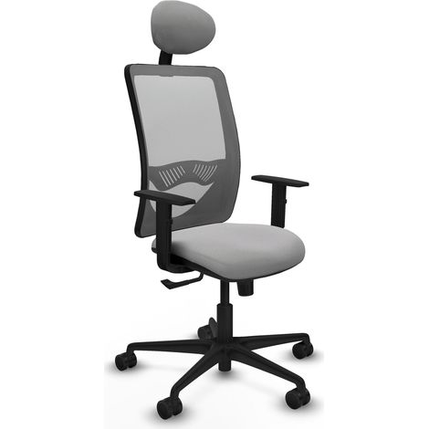 Silla de oficina piqueras y crespo Zulema negro ergonómica cómoda (1/2)