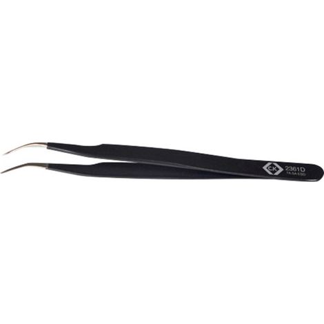 C.K T2361D ESD Pinzette 7a SA-ESD Spitz, gebogen, fein 120 mm
