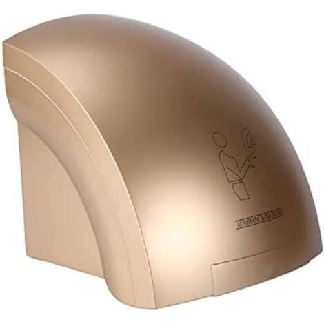 Commercial Hand Dryer for Home Bathroom, Fully Automatic Sensor Hand Dryer Suitable for Wall-Mounted Toilets and Offices, 220V 1800W Gold (1/4)