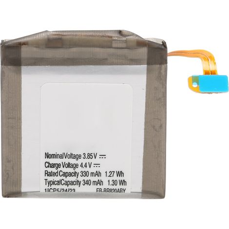 Pile lithium de remplacement pour montre connectée Galaxy, 1.27Wh 330mAh 3.85V, batterie EB-BR820ABY (1/5)