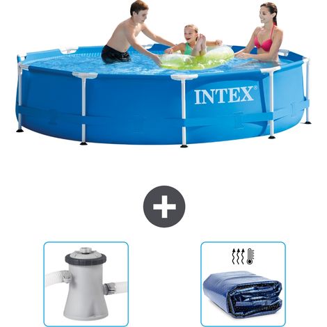 Intex Piscine Tubulaire Ronde - 305x76 cm - 3-pièces S21335 (1/5)