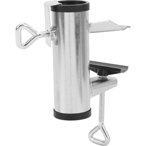 Support de fixation pour parasol de patio 38mm renforcé, support de serrage et pince de maintien pour parasol durable. (1/5)