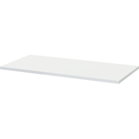 Nuie Satin White 800mm x 390mm Laminate Worktop - MWT180 (1/2)