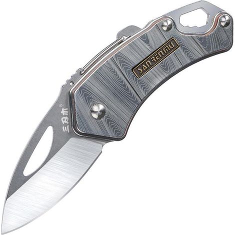Couteau multifonction compact avec décapsuleur et clé à molette