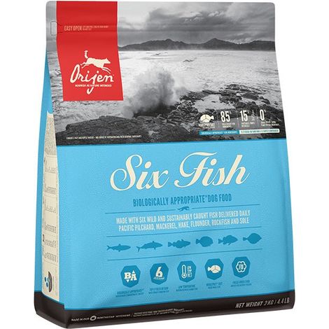 ORIJEN Six Fish - croquettes pour chien - 2 kg (1/2)