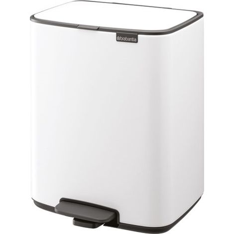 Poubelle à Pédale 12l Bo Brabantia Design épuré, Ouverture Douce - Brabantia International Bv