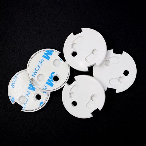 Boitier de protection pour prise électrique(10pcs) Cache Prise Bébé Français - Révolutionnaire Protections Électrique : Mécanisme Tournant pour la Sécurité Enfant domestique, Couvercle de la Prise Cou (1/4)
