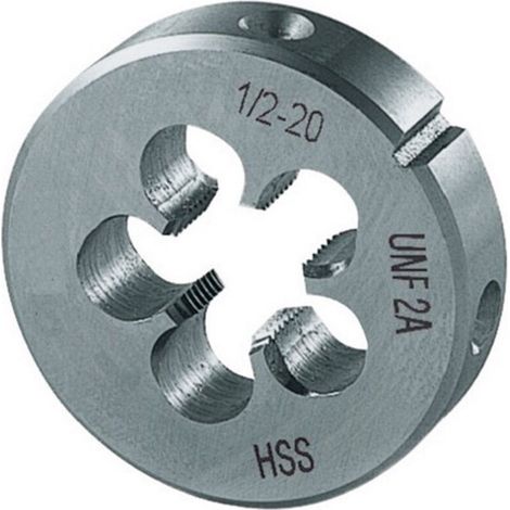 Schneideisen, UNF, Gewinde: UNF 1/2-20 Zoll, Gewindegänge pro 24 Zoll, Außendurchmesser x Höhe 30 x 11 mm