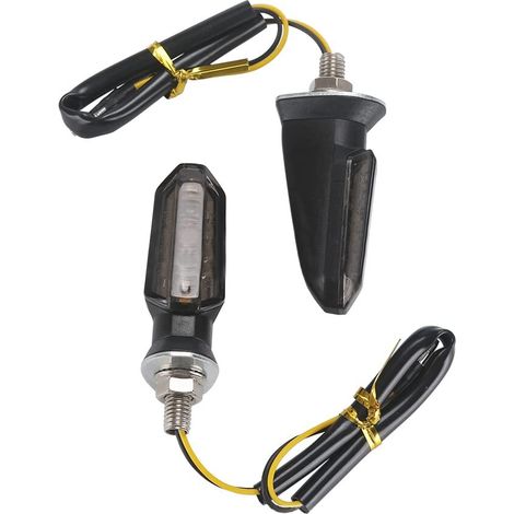 Clignotant moto clignotants LED 12 V pour, scooter, coque fumée (1/4)