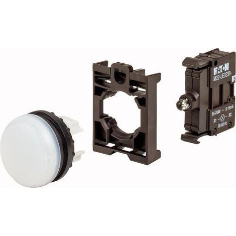 Dispositivo di comando Eaton m22-l-w-led230-bvp durevole LED