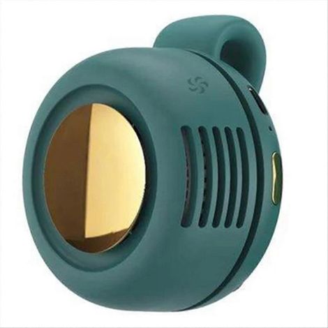 Wiederaufladbarer Gürtelventilator, Mini-Clip-On-Zyklonventilator, tragbarer USB-aufladbarer Ventilator, kleiner Clip-On-Zyklonventilator, grün (1/5)