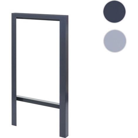 Arceau à vélo HWC-J74 Arceau à vélo, revêtement en poudre extérieur 115x60x6cm  gris