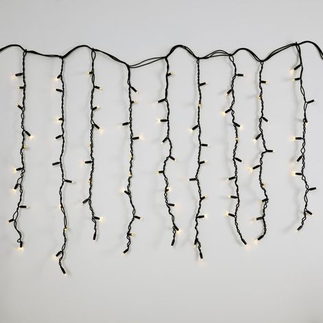Cortina De Luces LED - 1,5m X 90cm - 100 Luces - Blanco