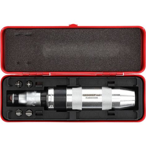 Gedore – Jeu de tournevis impact 1/2" – Sens de rotation à droite/gauche – Blocage à bille pour embouts – Coffret en tôle