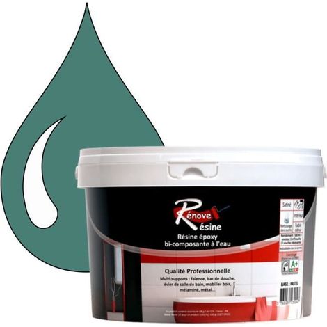 Peinture Résine 0.5L - Multisupport RAL 6033 - Turquoise menthe - Brillant - Intérieur (1/4)