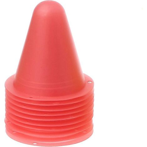 Lot de 10 cônes de marquage pour roller football et football, équipement d'entraînement. (1/5)