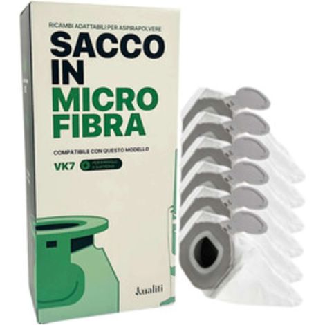 RICAMBIO FOLLETTO SACCO IN MICROFIBRA VK7 PZ.6 - 1 Confezione