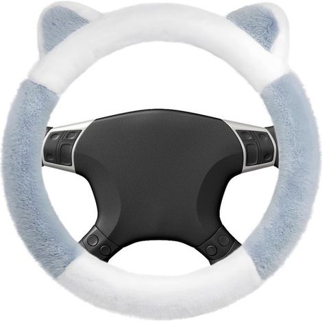 Winter Lenkerüberzug 38 cm Universal Hellblau/Weiß (1/5)