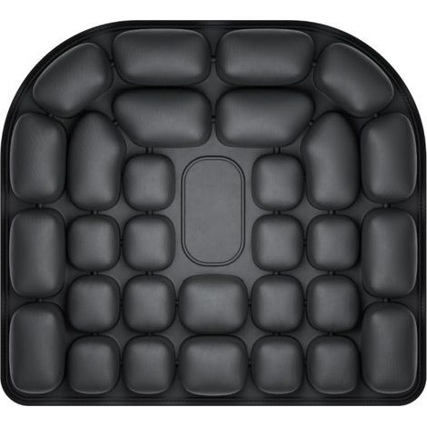 Coussin de siège gonflable pour les escarres, cellules d'air 3D ergonomiques, coussin de siège pour soulager le coccyx, confortable et respirant, pour chaise de bureau, siège auto, fauteuil roulant (4 (1/4)