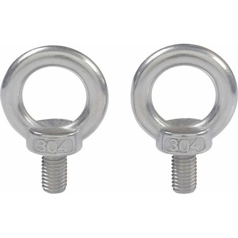 M4X10 304 En Acier Inoxydable Filetage Male Anneau De Levage à Oeil Boulon à Oeil Boulon à Oeil Vis Machines épaule 10 PCS