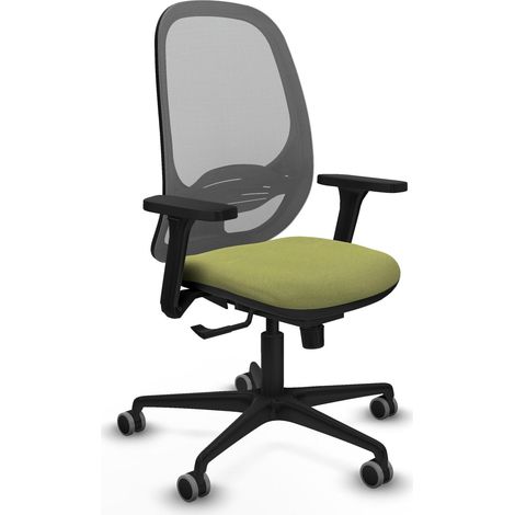 Chaise de bureau piqueras y crespo Cilanco mesh gris vert olive (1/2)