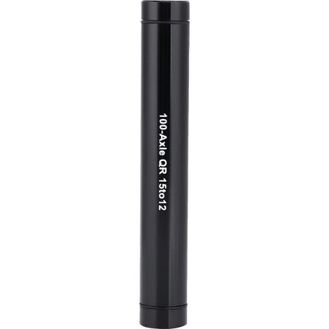 Adattatore per mozzo ruota per bicicletta da 15 mm a 12 mm con perno passante e sgancio rapido, colore nero. (1/5)