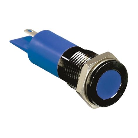 Voyant LED lumineux Bleu RS PRO, dia. 14mm, 110V c.a., IP67 ( Prix pour 1 )