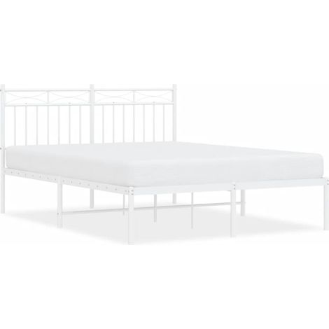 Maison Exclusive - Giroletto con Testiera Metallo Bianco 140x200 cm