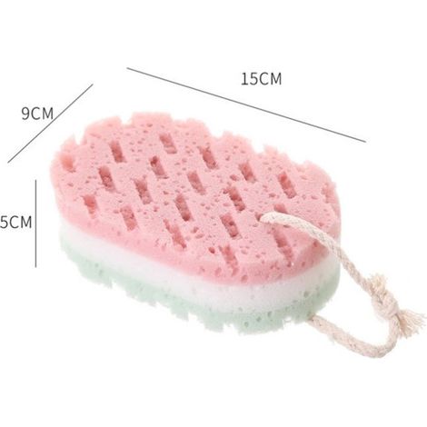 pezzi - Spugne da bagno grandi - Spugna esfoliante profonda in luffa - adatta sia per uomini che per donne - spugna per il corpo che produce molta schiuma - 15×9×5 cm (1/4)
