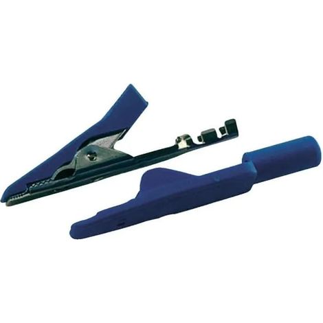 SKS Hirschmann Pinza cocodrilo miniatura azul 41,5 mm