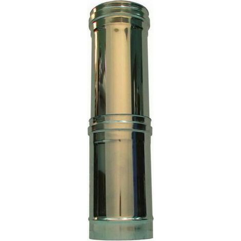 Tubo de chimenea de pared doble aislado de acero inoxidable elemento telescópico dn 250/300