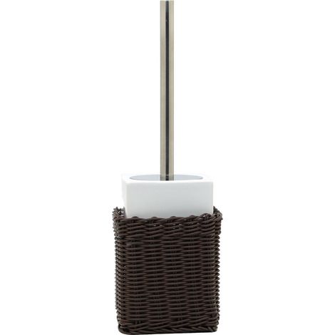 Portascopino in ceramica bianco - serie Fibra (1/3)