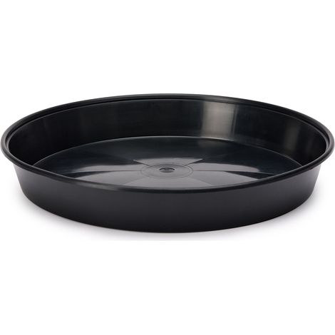 Garronda Soucoupes pour Pots Horticulture Ronds GD-0026 (Noir, ⌀ 45 cm H 5,6 cm)