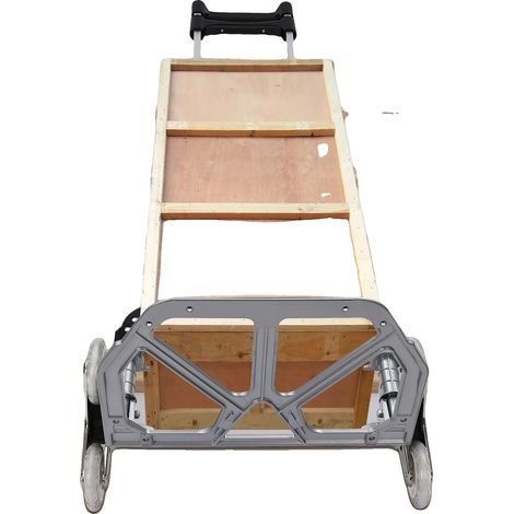Chariot Escalier, Aluminium Robuste, Charge Maximale 75 kg, noir (1/5)