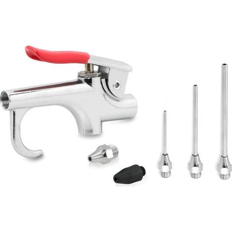 1/4-Zoll-Handstaubgebläse aus Zinklegierung, tragbare Druckluftpistole für Reinigungsarbeiten, amerikanischer Stil, 90 PSI (1/5)