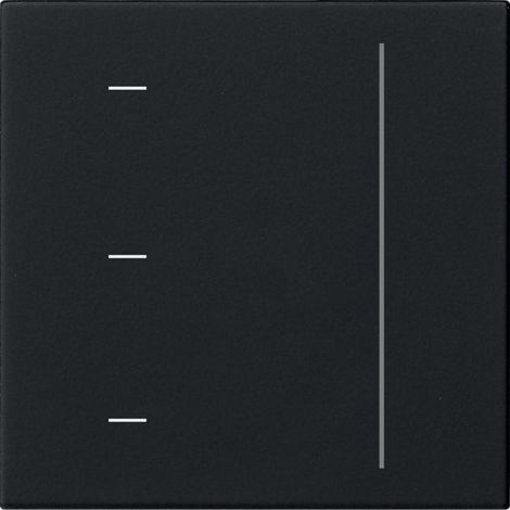Gira S3000 Touchaufs. System 55 Schwarz m [5365005], 5365 005