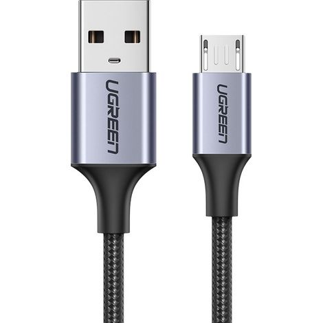 Cable USB a Micro USB ugreen US290 QC 3.0 2.4A 1m (Negro) (1/5)
