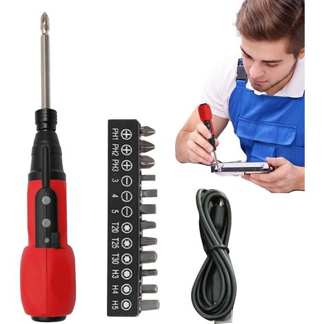 Tournevis Automatique - Visseuse Rechargeable - Outil Multifonction Léger (1/5)