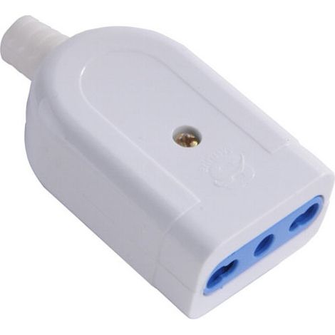 Enchufe recto 10/16A+T Blanco Syntesy 00347
