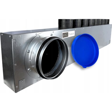 Boîte de distribution de ventilation FI 200 pour tuyau 8X FI 75 (1/5)