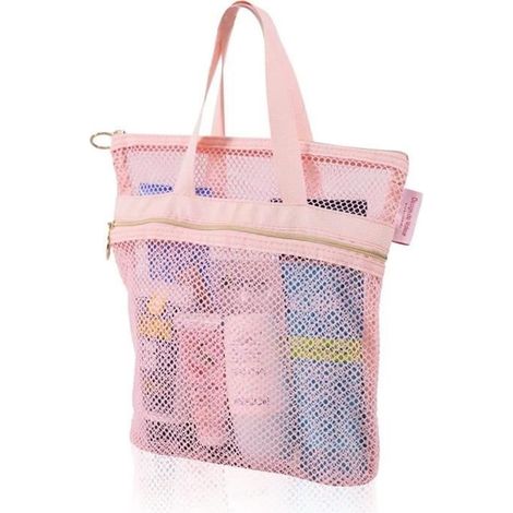 Caddy de Douche - Non spécifié - Rose - Polyester - 26x25x8 cm - Léger et Portable (1/4)