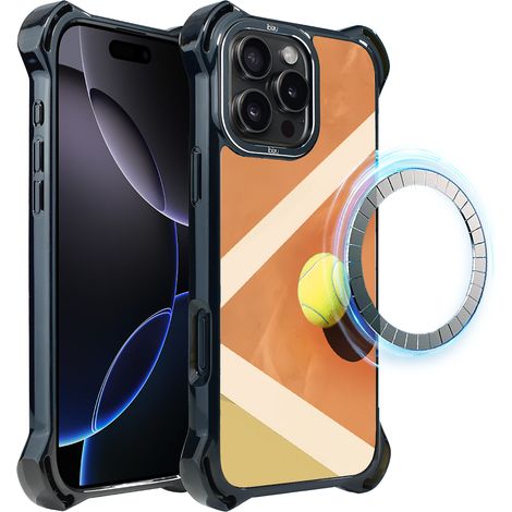 Hülle für iPhone 16 Pro Max ibizu DropGuard Ultra mit MagSafe, Move, Tennis (1/5)