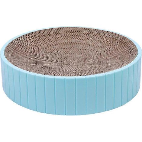 Katzenkratzschale, praktisches, rutschfestes Kratzbrett aus Pappe für Katzen-Blue (1/5)