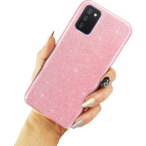 Coque à paillettes rose pour Samsung Galaxy A03s (1/3)