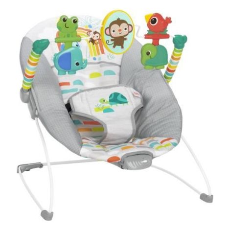 BRIGHT STARTS Transat Playful Paradise, vibrations apaisantes, jouets interactifs, 0-6 mois