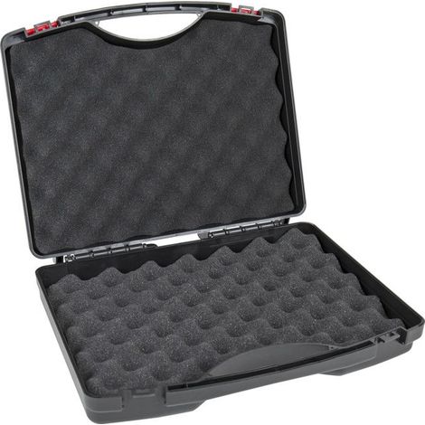 Valise en plastique PP avec garniture en mousse, 330 x 272 x 82 mm, valise à outils, mallette pour outils vide, valise de transport (1/4)