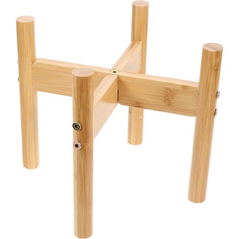 Support de Gamelle Surélevée en Bambou pour Chien et Chat Posture Optimale, pour Usage Domestique et Alimentation Confortable (1/5)